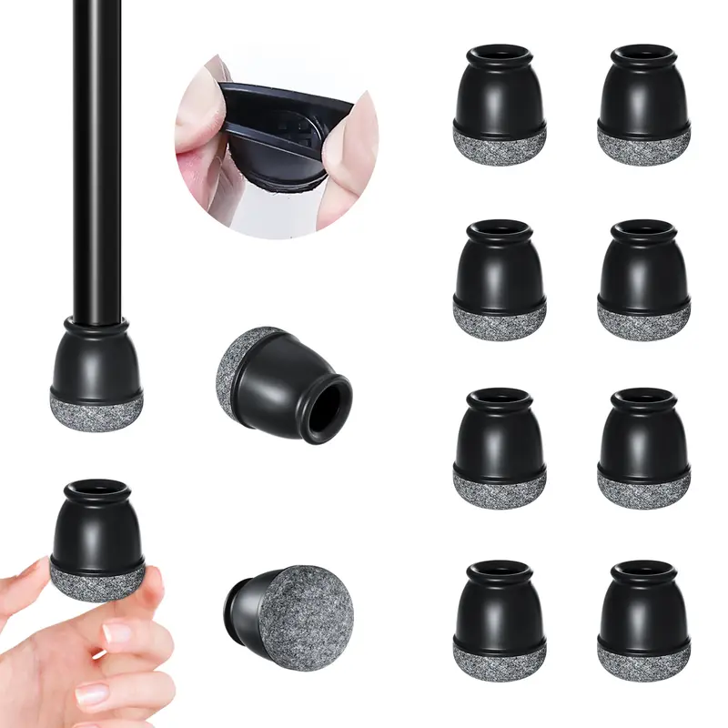 8PCS Chair Leg Floor Protectors Round Silicone Furniture Leg Foot Covers Table Feet Cups For Hardwood Floors Thick Wrap Felt Pad - Image 8
