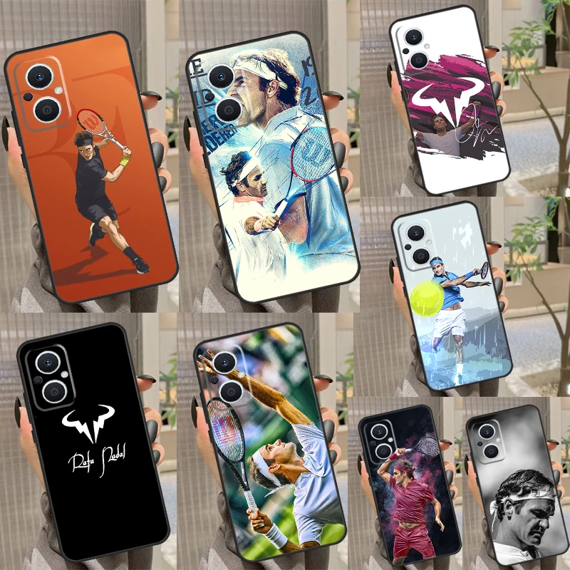 Tennis Roger Federer RF Case For OPPO Reno 8 7 Lite Reno 3 4 5 6 Lite 8T 4Z 5Z Find X5 X2 X3 Lite Neo X6 Pro Cover