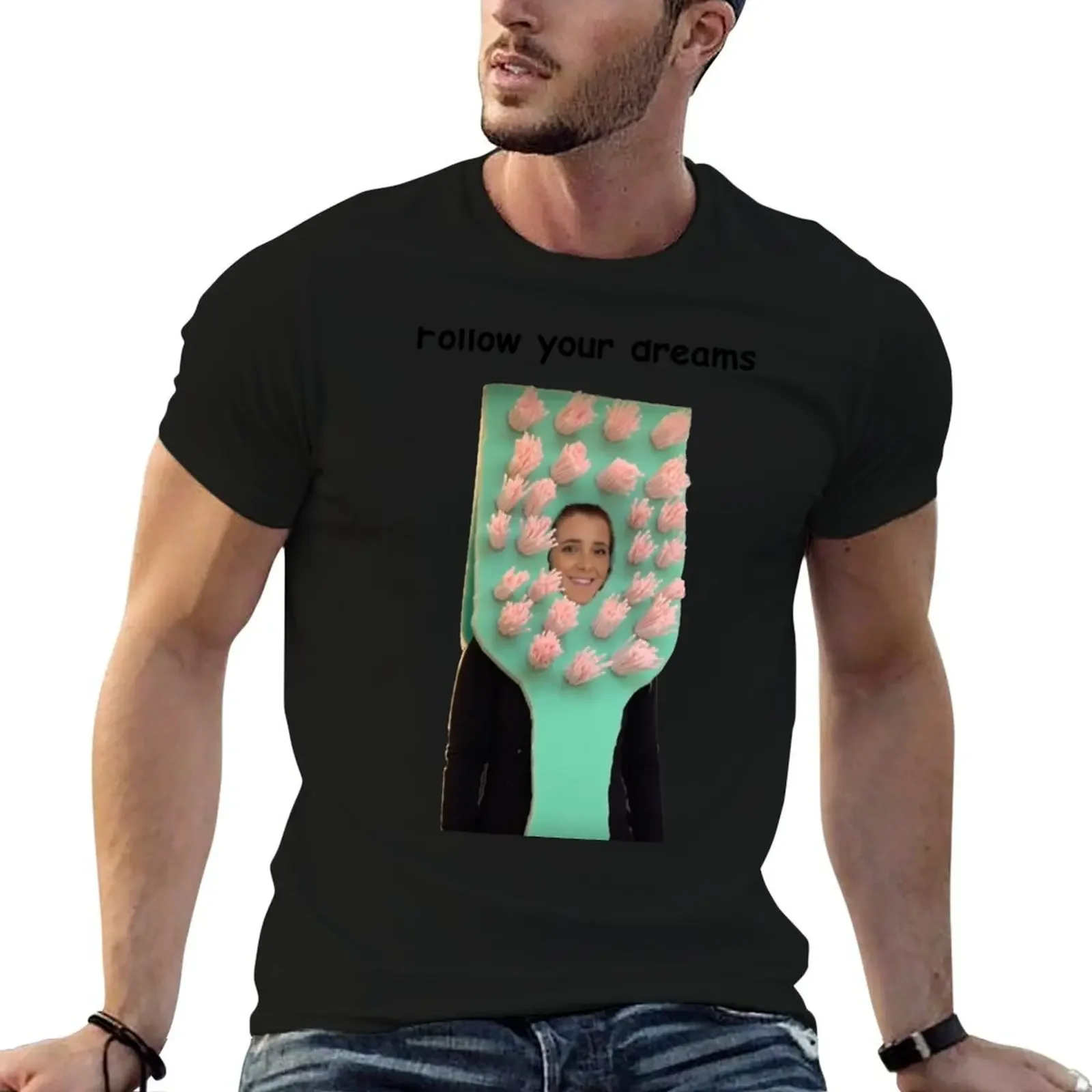 Follow Your Dreams Jenna Marbles Toothbrush T-Shirt summer top sweat plain for a boy men tshirt