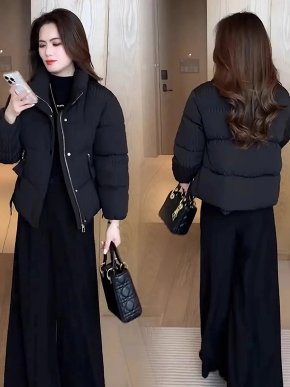 

Faionable ort down Cotton Jaet Women's Winter New Sle Ele High-End Feeling Cotton Coat Korean Version Loose Fit