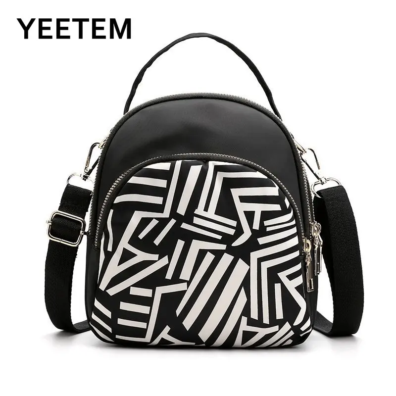 

Fashionable Women's Bucket Bag Backpack Messenger Bag Literary Artistic National Style Simple Waterproof Travel Bag