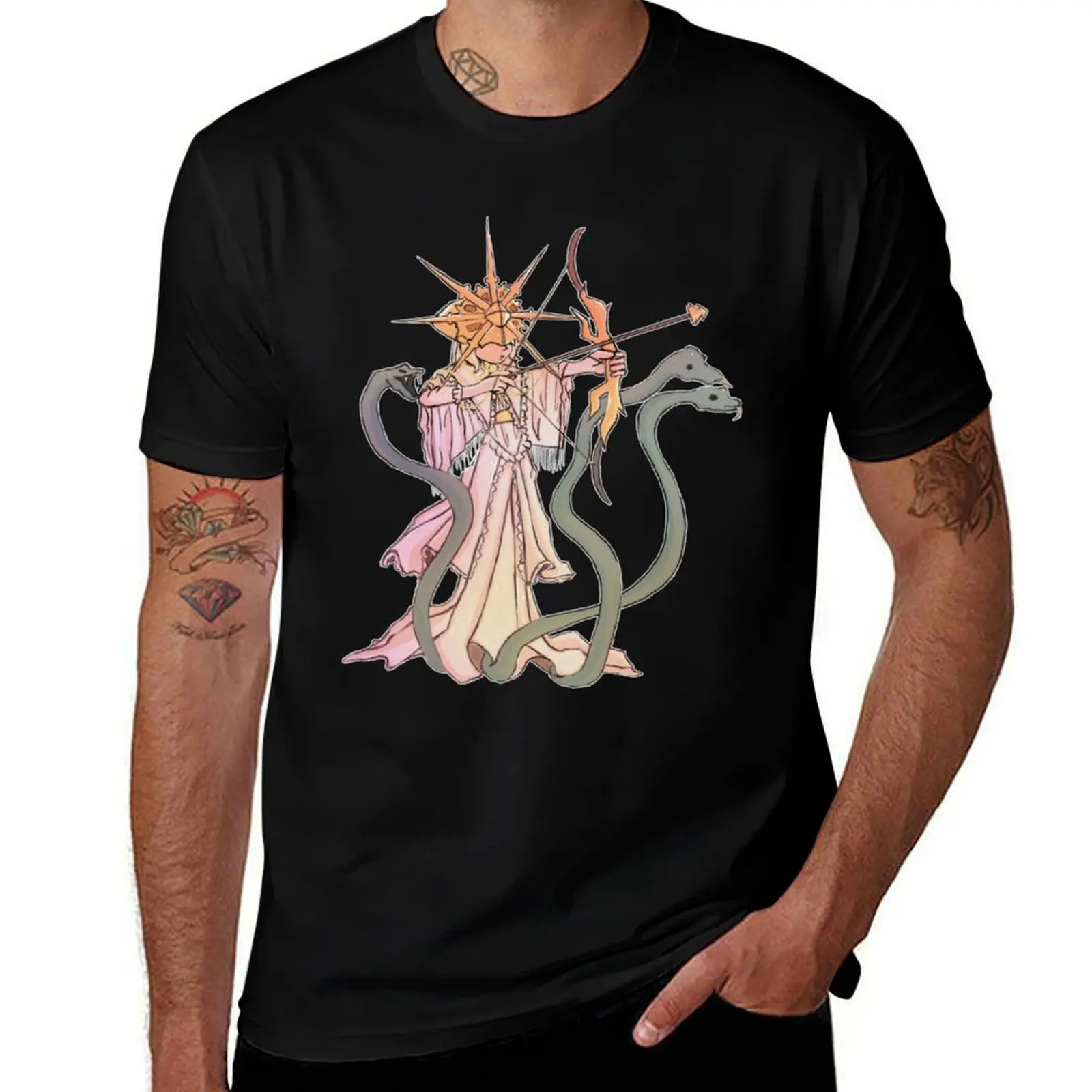 

Dark Sun Gwyndolin T-Shirt man graphic t shirt t shirts for man pack cotton T-Shirt