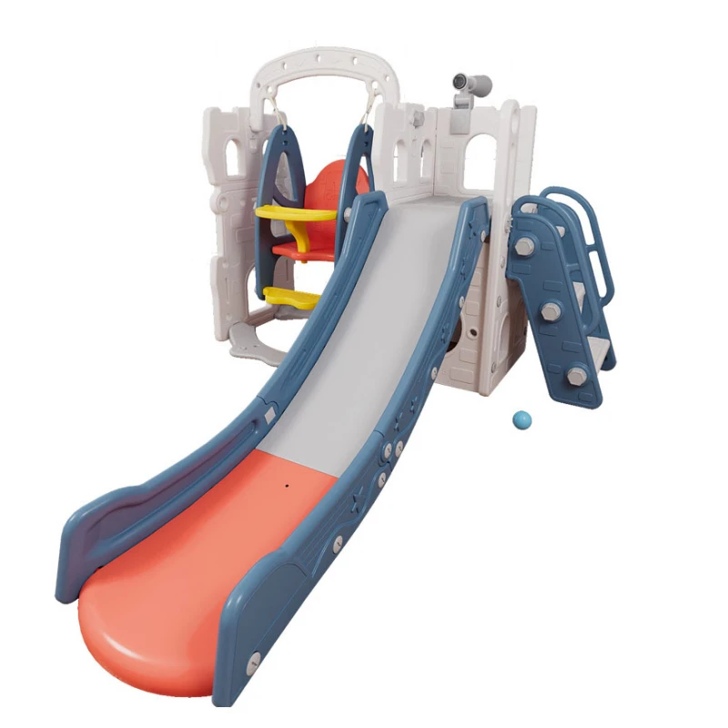 Home Indoor Outdoor Climbing Slide Combination Play House Children Slide Swing for Wholesale