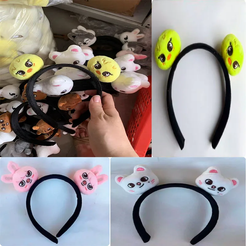 SKZOO Street Bambini Fasce per cartoni animati Stray Kids Festa di compleanno Fasce Accessori per celebrità Kpop Collezione di idoli coreani Pl