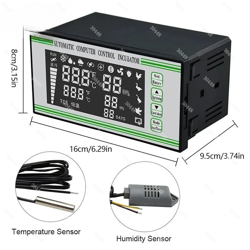 Fully automatic incubator xm-18s controller - multi-mode microcomputer control instrument - incubation equipment accessories
