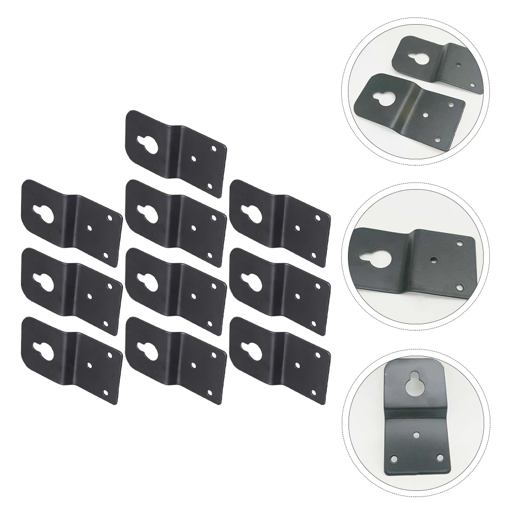 

10pcs Speaker Rear Hook Hanger Plate for Surround Heavy Duty Wall Mount Bracket Thick Sturdy Iron Audio Accessories Speaker