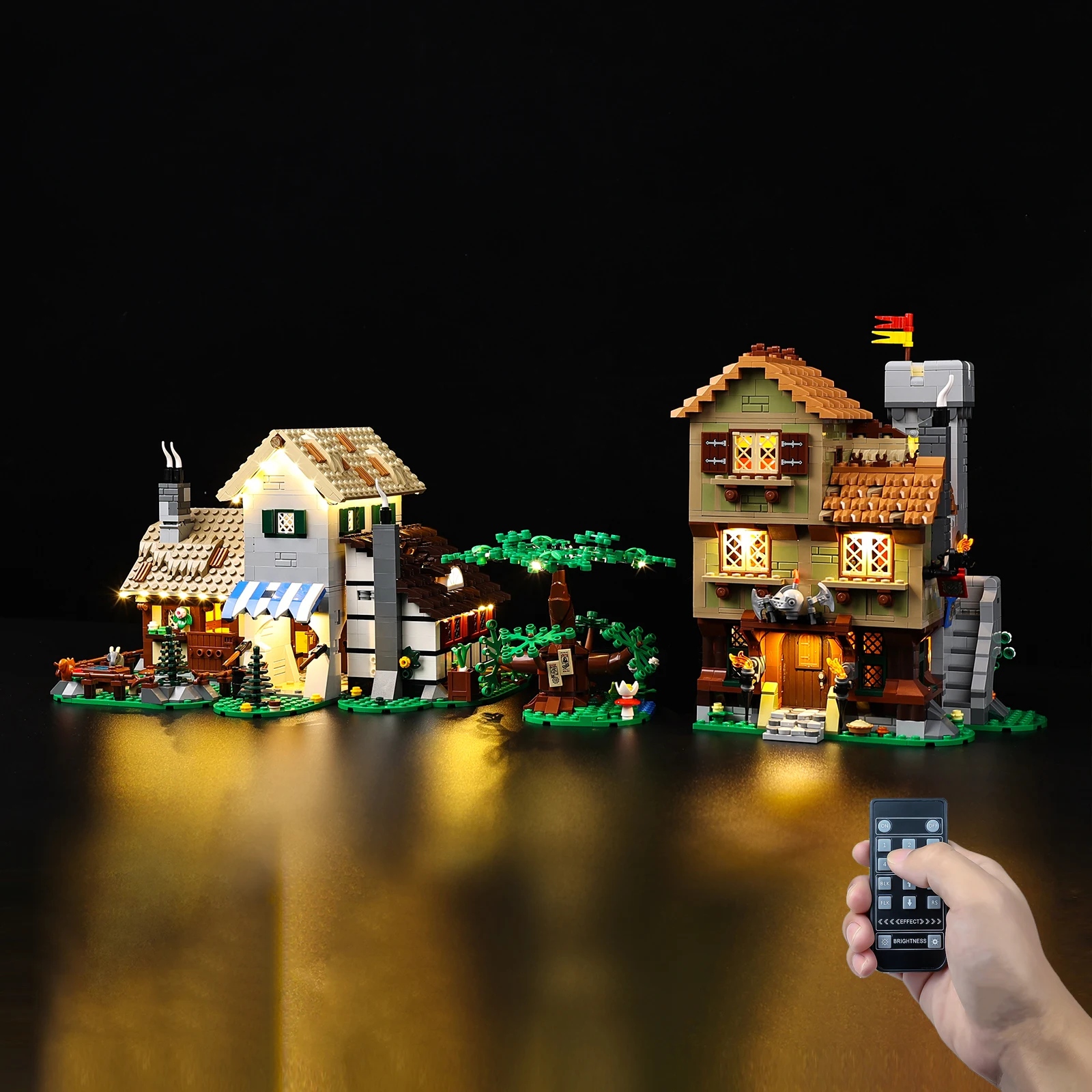 

LED Lighting Set Suitable for LEGO Medieval Town Square 10332 Lighting Gift (Excluding Building Blocks)