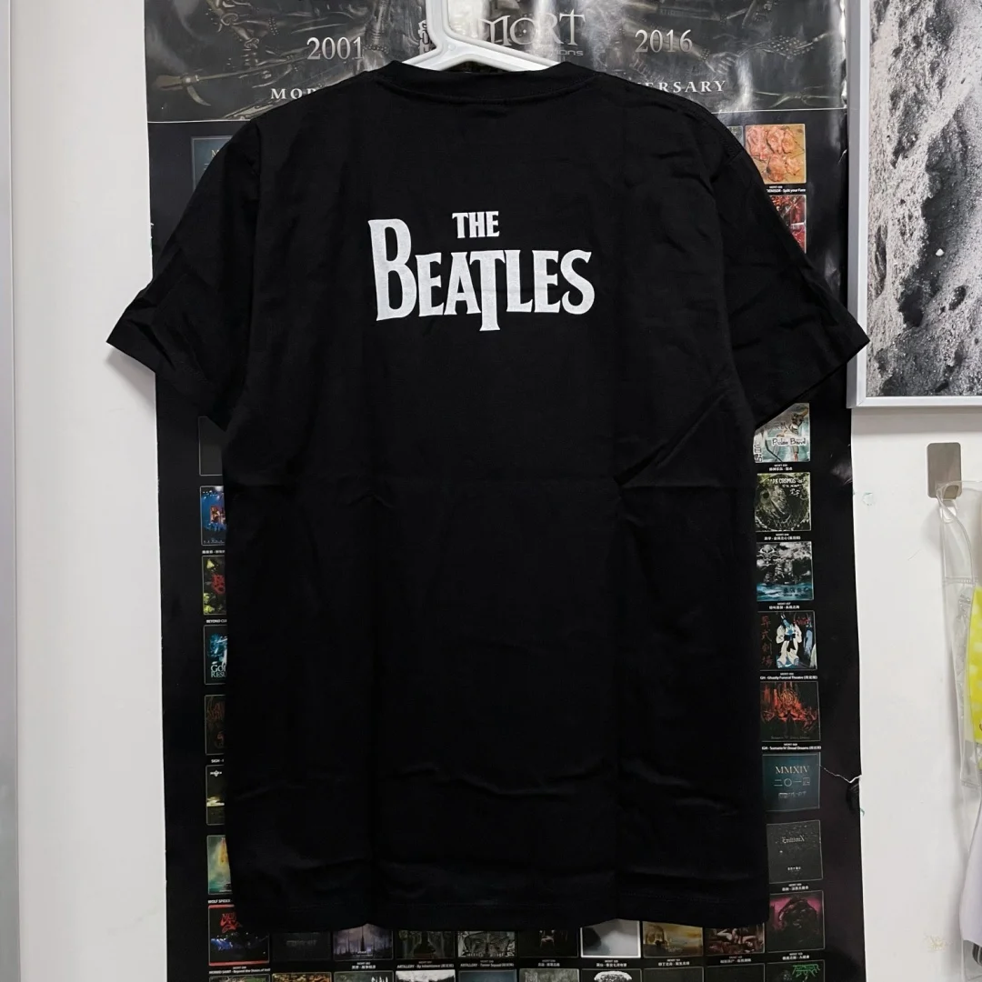 خمر روك قصيرة الأكمام تي شيرت بواسطة البيتلز الصيف موضة القطن الخالص تي شيرت رجالي ملابس الأطفال المحملة Y2k امرأة