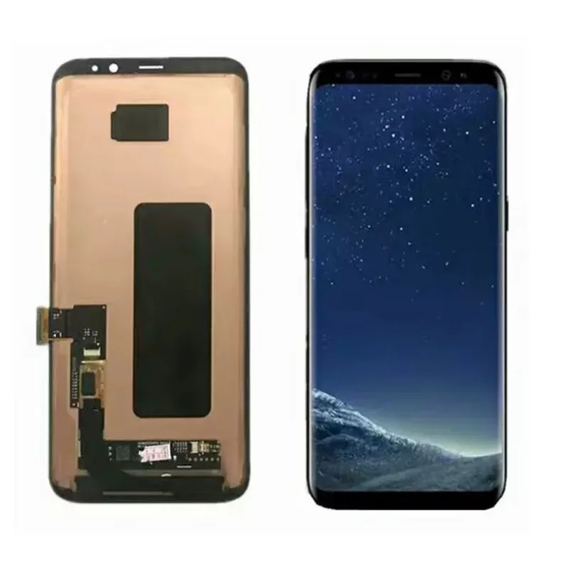 Applicable To Samsung S8 Plus Screen Assembly Framed Mobile Phone S8 + Curved AMOLED Display G955