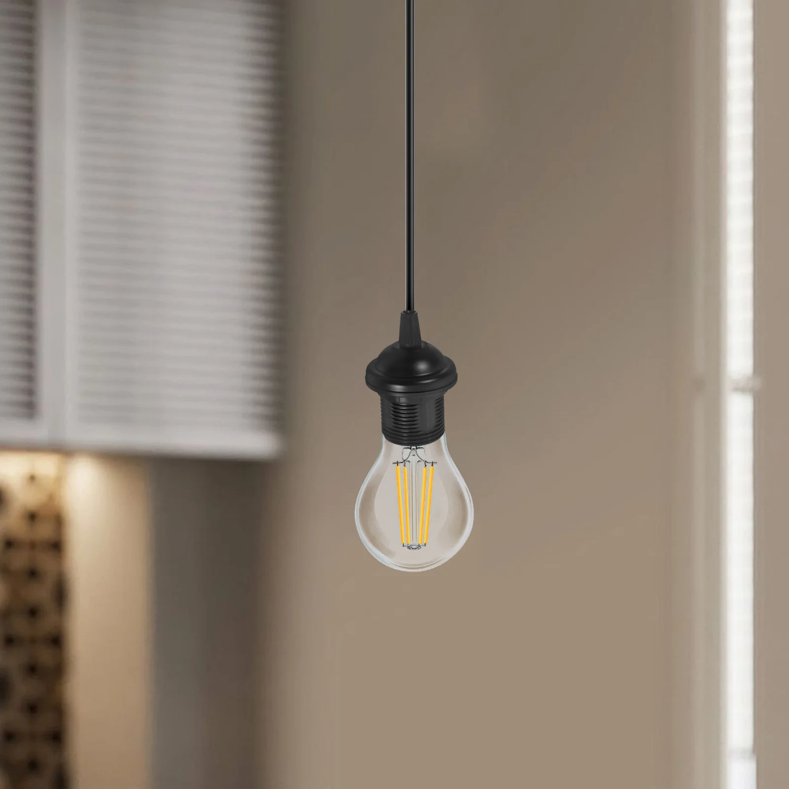 

Ceiling Hanging Wire Cable Kit Lamp Light Socket Base Cord Diy Pendant Fittings Lantern