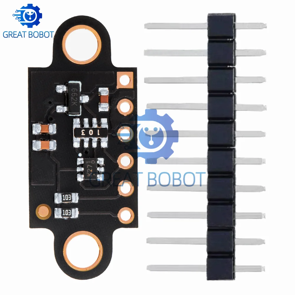 VL53L0X 940nm Time-of-Flight Sensor (GY-VL53L0XV2): 3.3V/5V I2C Breakout Module for Arduino Projects