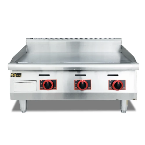 Factory Snack Commercial Professional Restaurant Industrial Kitchen Counter Top Non-stick Commercial Bbq Gas Griddle