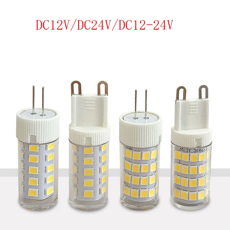 

10 шт. низковольтных светодиодных ламп G4 G9 12В 24В для малых хрустальных люстр, 3000К Натуральный белый, 4000К, 4500К, 6000К, замена галогенных ламп 50Вт