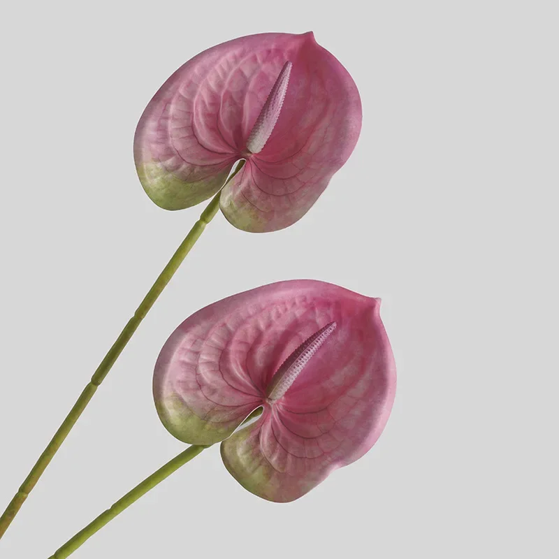 Simulated Flower Living Room Home Decoration Artificial Plant Simulation 3D Printing Film Red Palm Wedding Decoration