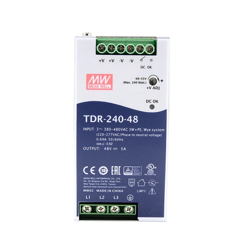 TDR-240 TDR-240-24 24V TDR-240-48 48V MEANWELL TDR 240 240W