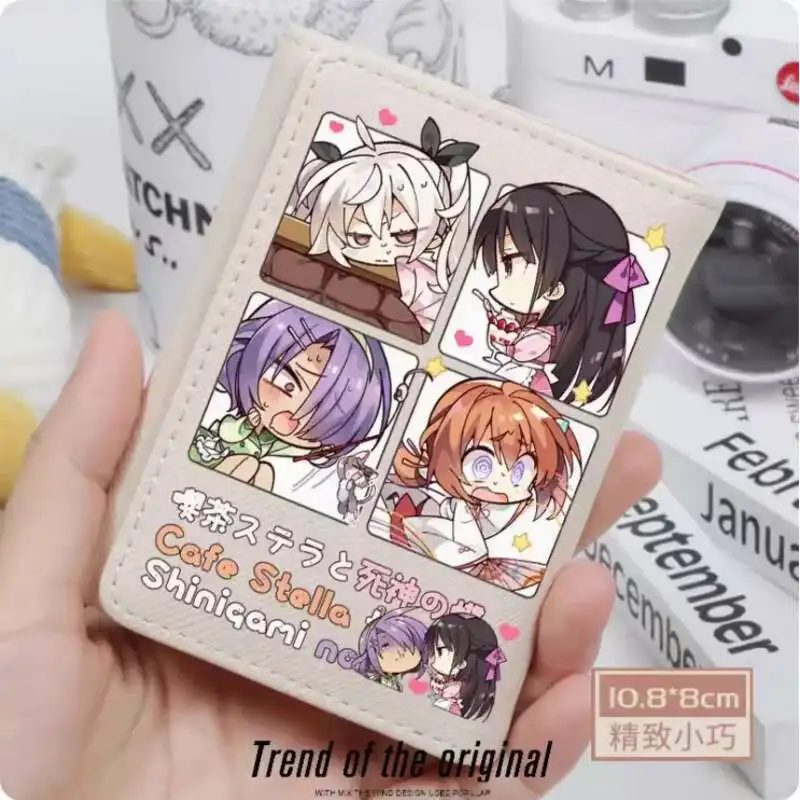 

Аниме Café Stella And The Reapers' Butterflies, модный кошелек из искусственной кожи, кошелек для карт, засов для денег, сумка для денег, подарок для косплея B581, хит, хит