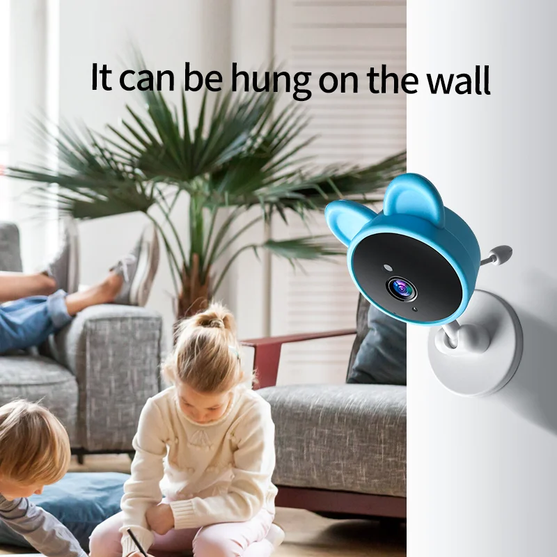 Sonno senza preoccupazioni video baby monitor mini telecamera di sorveglianza per bambini interna protezione di sicurezza citofono intelligente audio bidirezionale