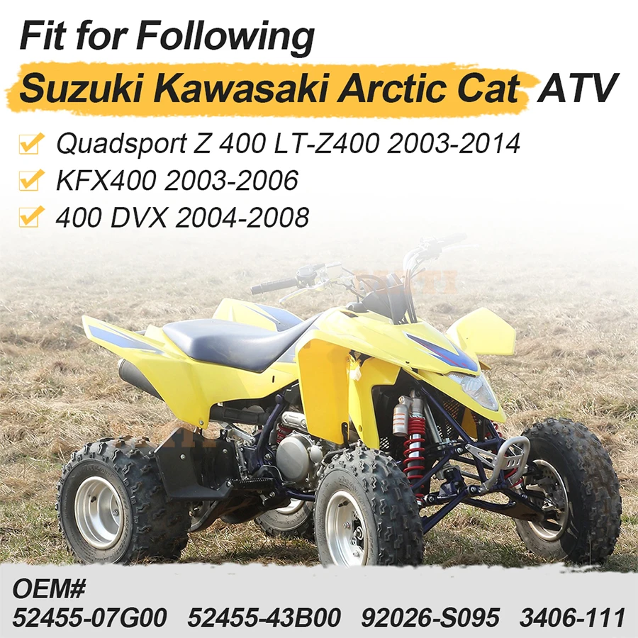 مجموعات ومسامير جلبة الذراع الأمامية السفلية لسوزوكي Quadsport Z 400 LT-Z400 2003-2014 لقط القطب الشمالي 400 DVX 2004-2008