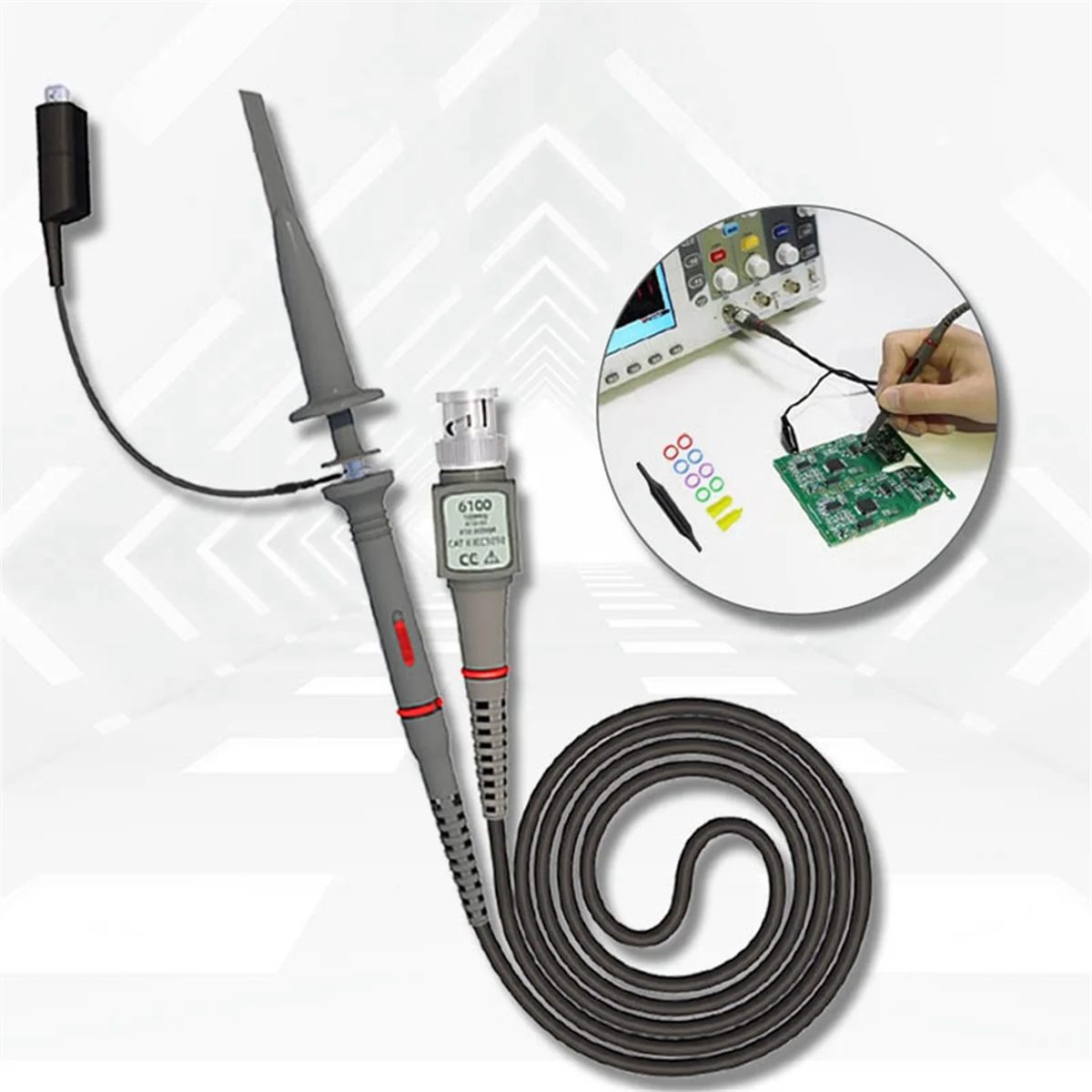 HOT 2 Pack Universal P6100 Osc - Oscilloscope Probe 100Mhz 10X ulasan dan harga