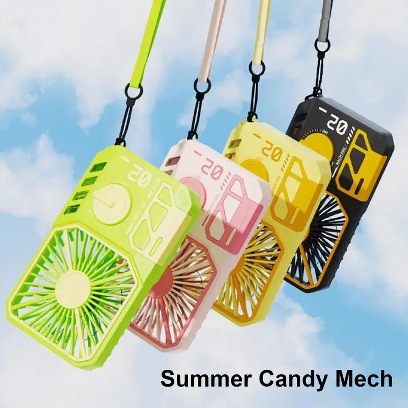 

Small Pocket Fan USB Rechargeable Portable Mini Quiet Fan Necklace Fans Battery Operated Handheld Personal Fan for Indoor