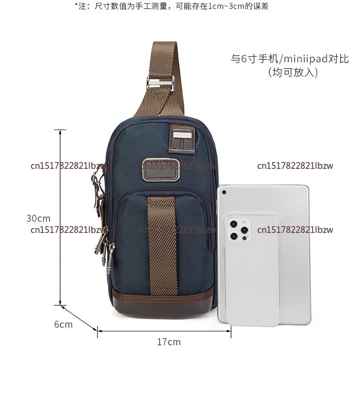 Minimalist Chest Bag Ballistic Nylon Slim Design Crossbody Bag for Men Essential Carry 2223402