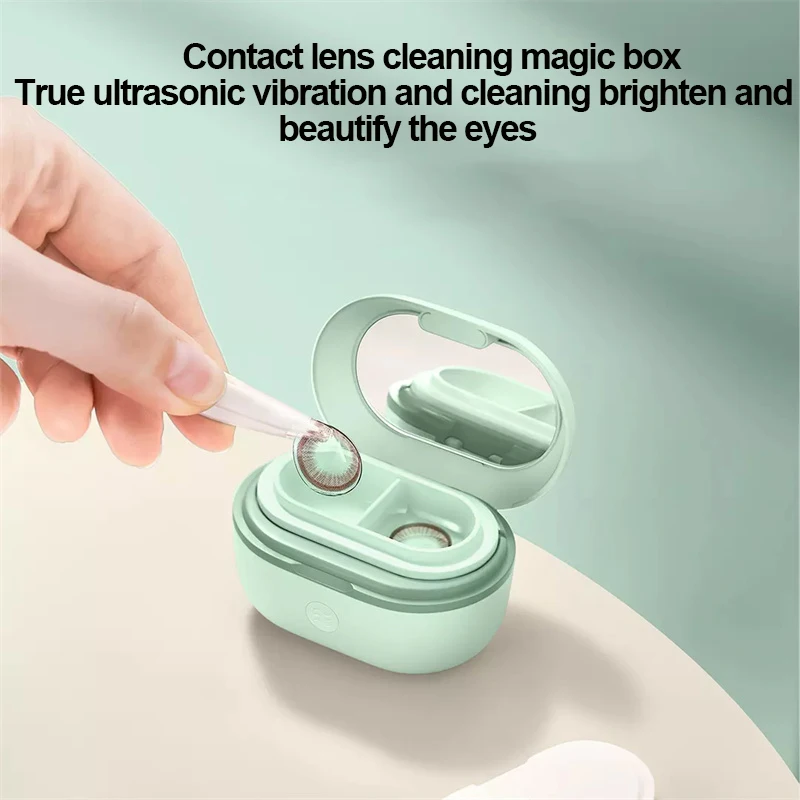 Xiaomi Youpin Contact Lens Ultrasonic Cleaning Box Mini Use 110KHz High Frequency Vibration Washing Ultrasonic Deproteinization