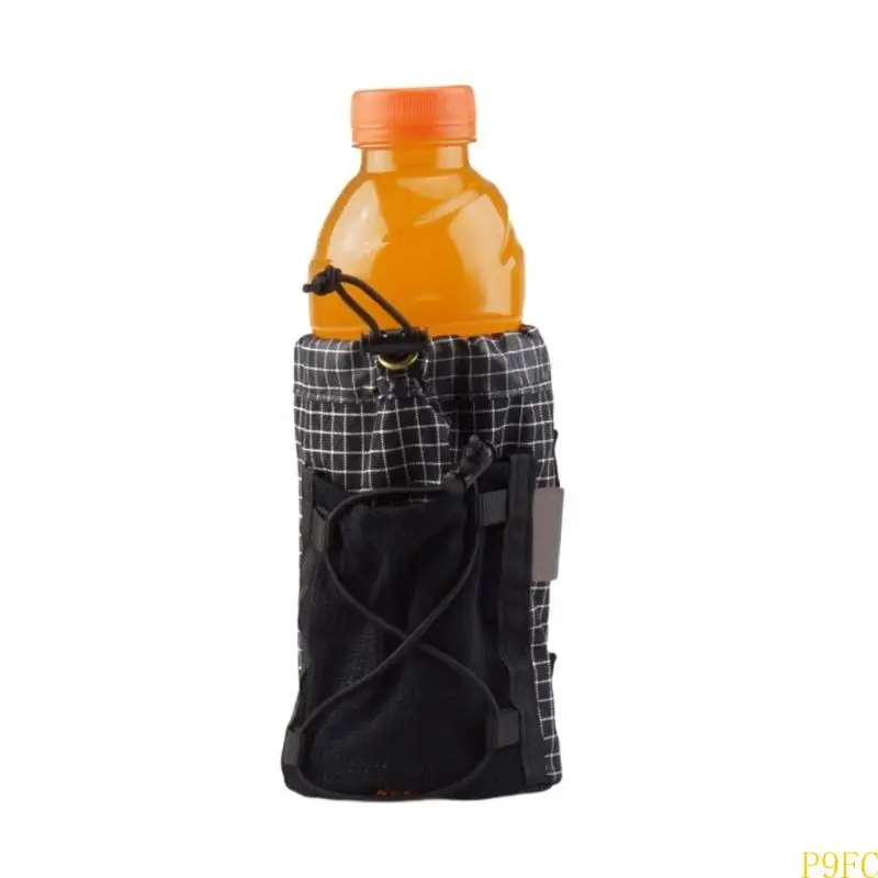 

P9FC Portables Outdoor Travels Water Bottles Bag Light weight Durability Bottles Bag for Long Journey