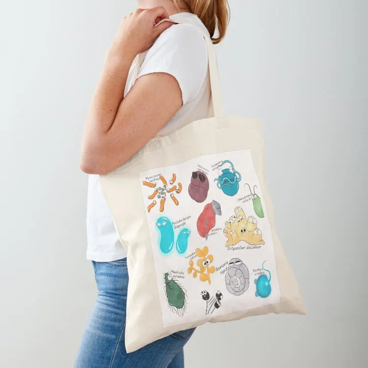 

Microbe Menagerie Tote Bag Shopping bags tote men's personalized Customizable