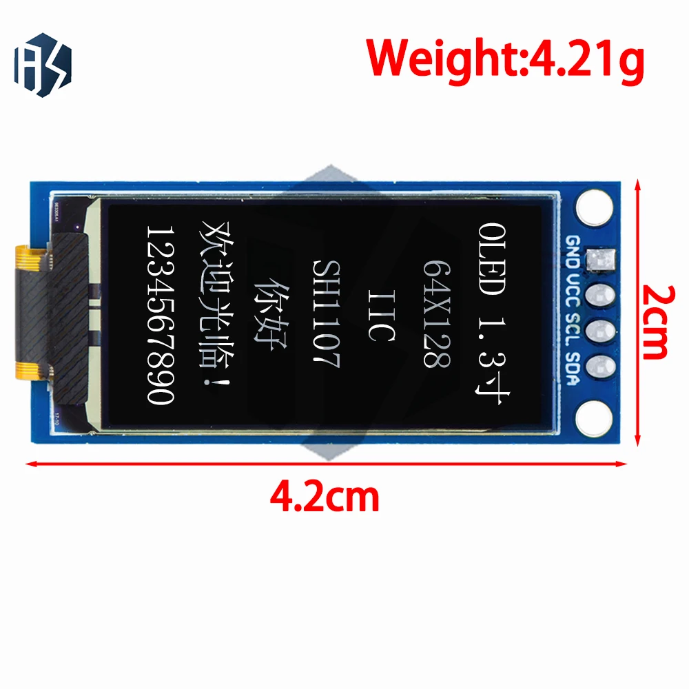 1.3 inch OLED display 64×128 LCD module SH1107 LCD 1.3 "OLED Vertical screen module for arduino