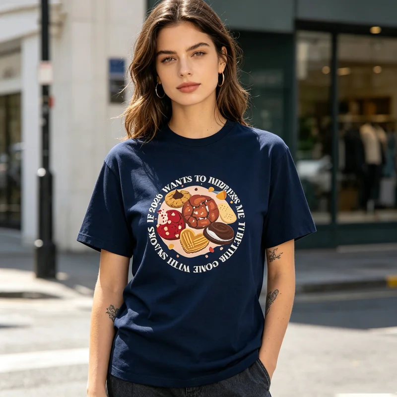 Camiseta Gráfica 2026 Snacks c - Foody Snacks reseña y precio