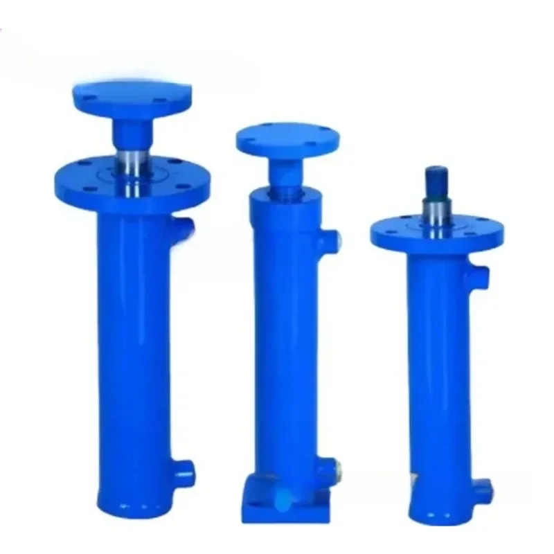 Two-way Hydraulic Cylinder Single Cylinder Heavy-duty Lifting Baler Hydraulic Top Piston Rod Electroplating Rust Prevention