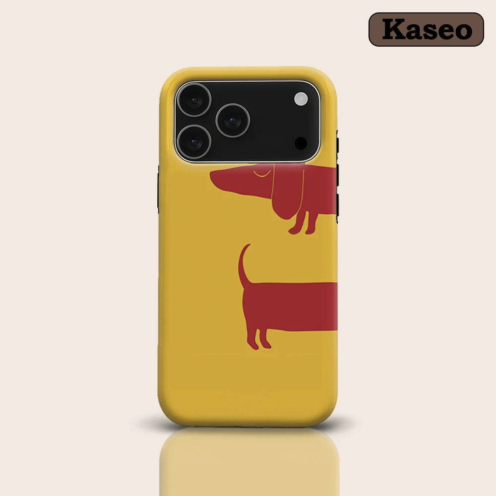 Sleek Dachshund Silhouette for Magnetic Phone Case for IPhone 17 16 15 14 13 Pro Max Plus Single Double-layer Tough Case