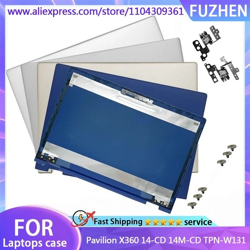

New Cover For Pavilion X360 14-CD 14M-CD TPN-W131 LCD Screen Back Cover Lower Bottom Case Hinges L22287-001 L22239-001 Touch