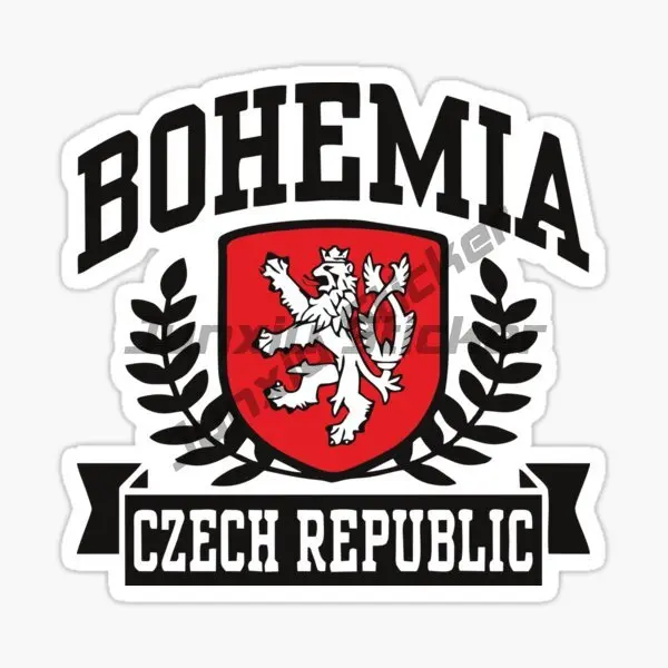 Gift Sticker: Emblem Czech Republic Lion National Symbol Prague Retro-Waterproof Sunscreen Tuning Motorcycle Vinyl Decal