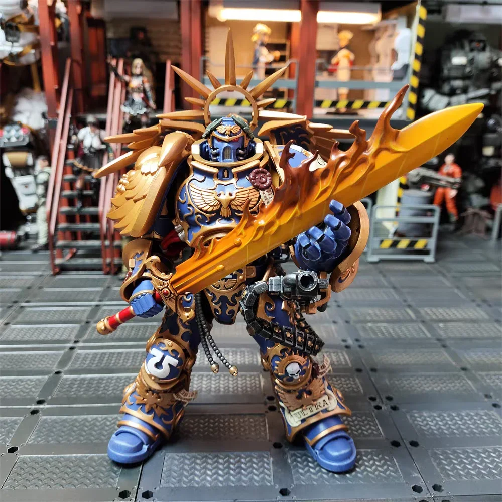 【Op voorraad】Originele JOYTOY Warhammer 40K Ultramarines Originele Robert Guilliman Anime Serie Militair Model 1/18 Action Figure