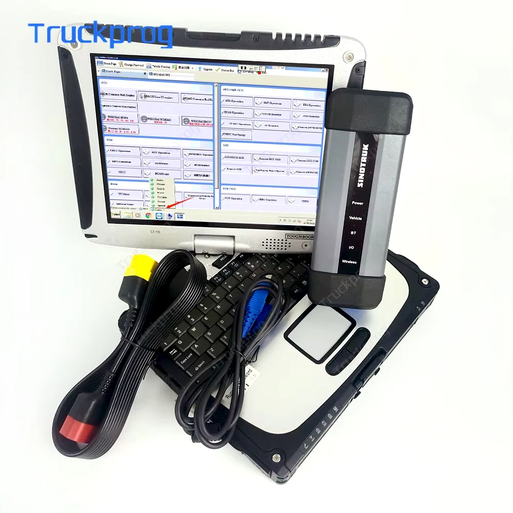 

CF19 Laptop for SINOTRUK HOWO Cnhtc Diesel Engine Heavy Duty Truck Diagnostic Tool Scanner for Sinotruck Diagnostic Interface