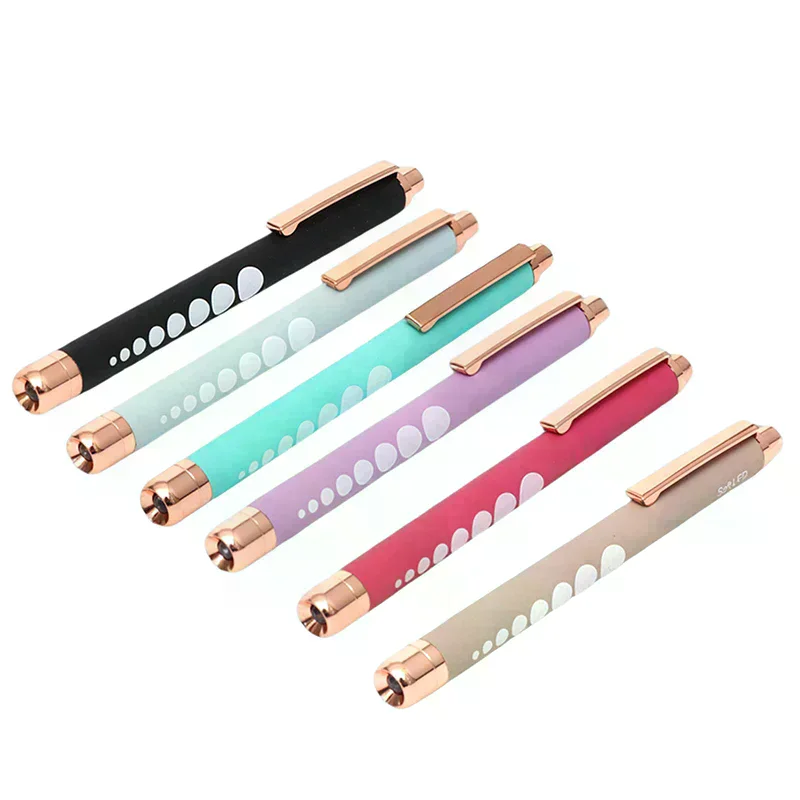 /JCS/Mini  Pen Light Portable LED Flashlight Mini Torch White Yellow Light For Doctor Nurse Measurements Penlight