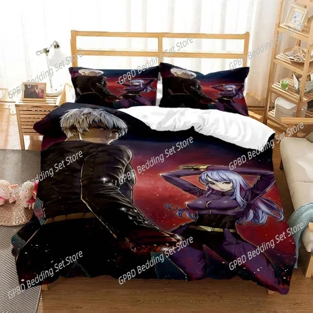 Anime King of Fighters KOF Bedding Set Single Twin Double Queen King Cal King Size Bed Linen Set