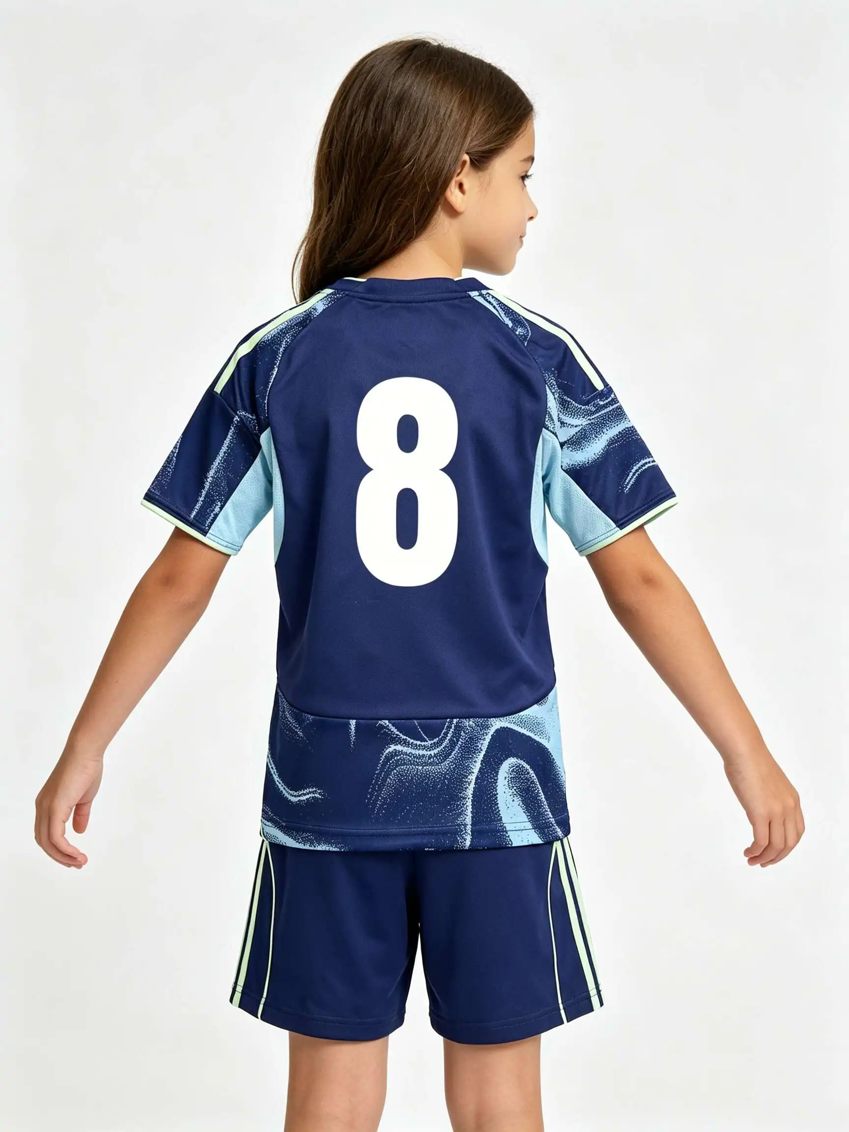 26/27 Unisex Blank Soccer Jersey Set, Kids & Adults Training Uniforms for WHITE    School Sports, Running & Team Events view 2
