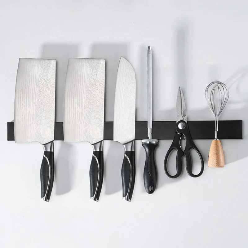 

30 40 50 cm Kitchen Magnetic Knife Holder Strip Stainless Steel Wall Mounted Knife Rack Magnet Utensils Cleaver Knife Block Tool