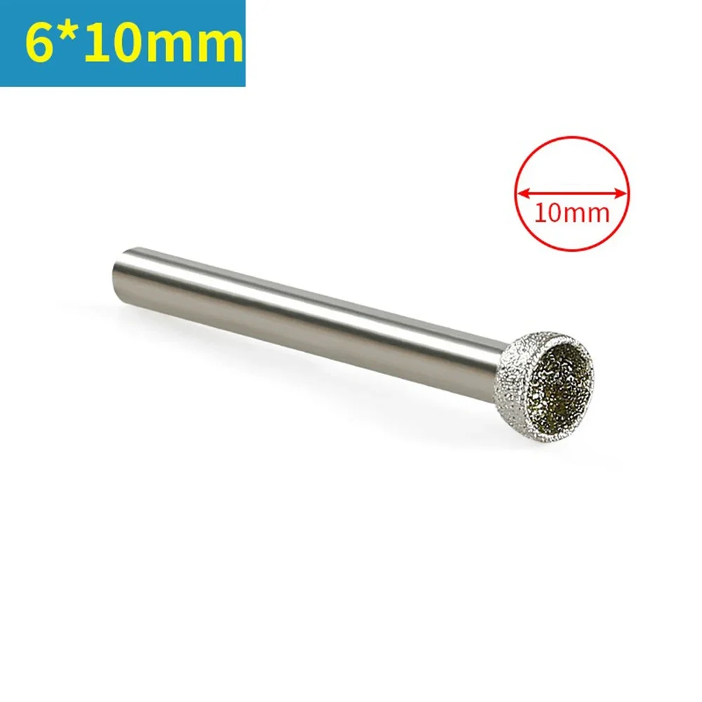 

Diamond Point Head Spherical Concave Coarse Grinding Bit For Polishing Jade Amber Stone Beeswax Grinding Engraving Tools