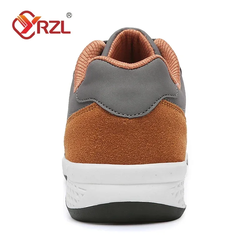 YRZL Men Shoes Spring Autumn Waterproof Walking Sneakers Leisure Male Leather Sports Shoes Non-Slip Footwear Tennis for Men