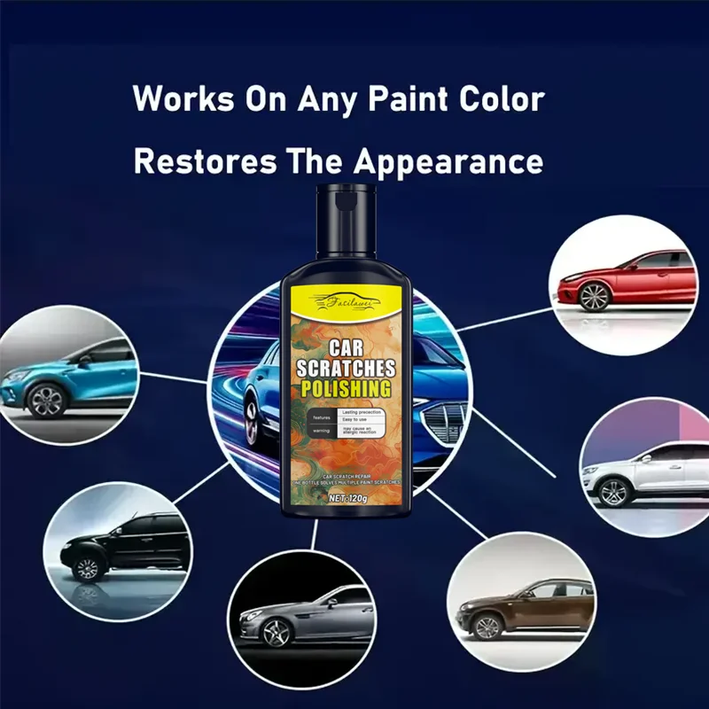 Automotive Scratch Repair Paste Kit, Remove Scratches, Body Polish Paste, Universal Scratch Removal and Polishing, Suitable for