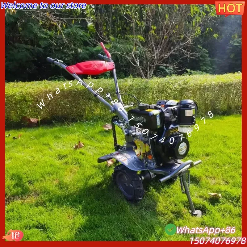 2026 New Model Household Micro-Tillage Rotary Cultivator Plow for Small Farm Ditching New Model Micro-Tillage