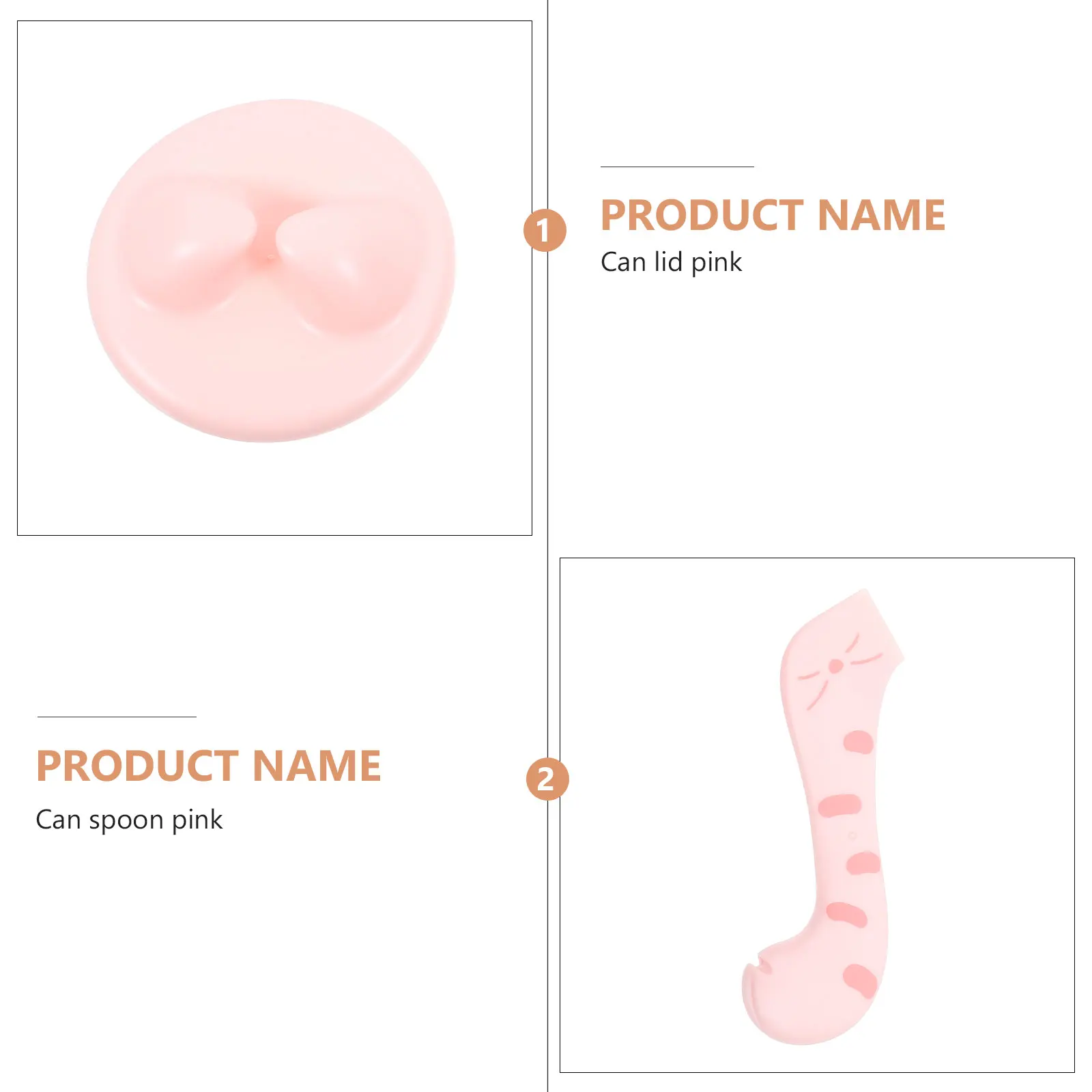 

1 Set Household Cat Spoon Wear-Resistant Can Cover Convenient Pet Cover Fresh Sealing Tpr Reusable Lid Leak-Proof Pet