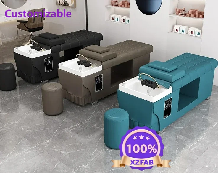 Factory Direct 2026 Thai hair treatment shampoo bed barber shop special full lie beauty salon hair salon with water heater