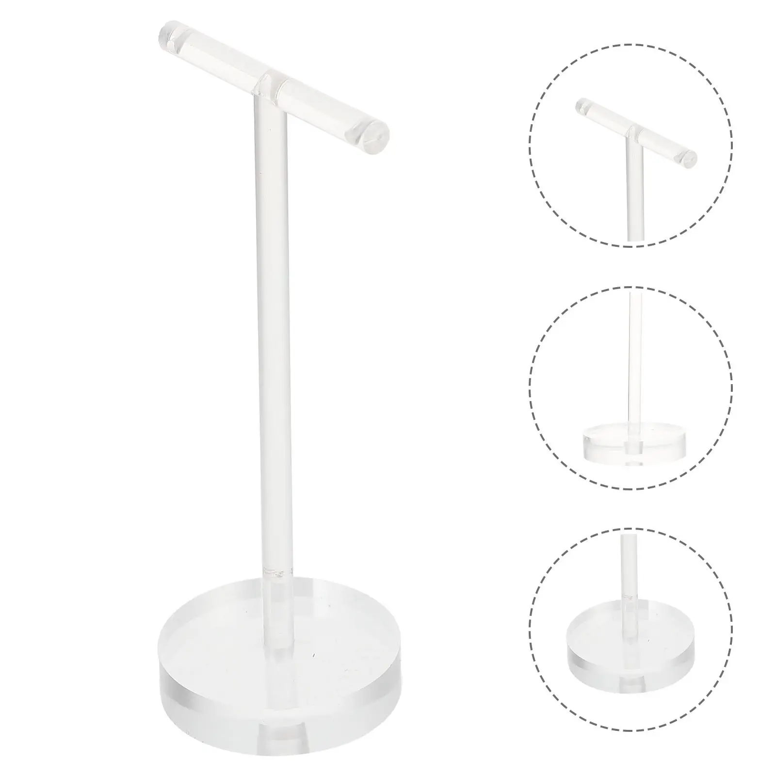

1Pcs T-Shape Acrylic Earring Storage Rack Jewelry Holder Display Stand Decorative Organizer for Earrings Home and Shop