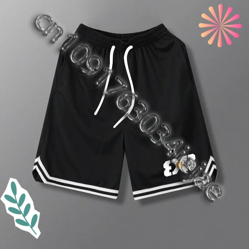 

American shorts basketball men and women summer quick-drying breathable mesh running fitness exercise three-point four-point