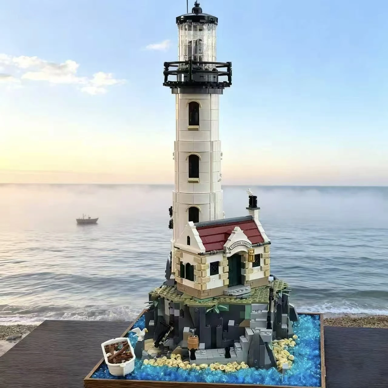 مجموعة مكعبات بناء إبداعية على شكل برج مكونة من 1024 قطعة - لغز للبالغين لتخفيف التوتر وديكور المكتب، هدية ممتعة وفريدة من نوعها لعيد الميلاد والهالوين وأعياد الميلاد