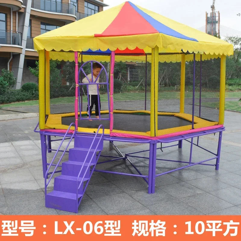 Large square stall jumping bed adult outdoor playground equipment